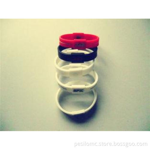Eco-Friendly Healthy Silicone Energy Bracelet For Party Wri